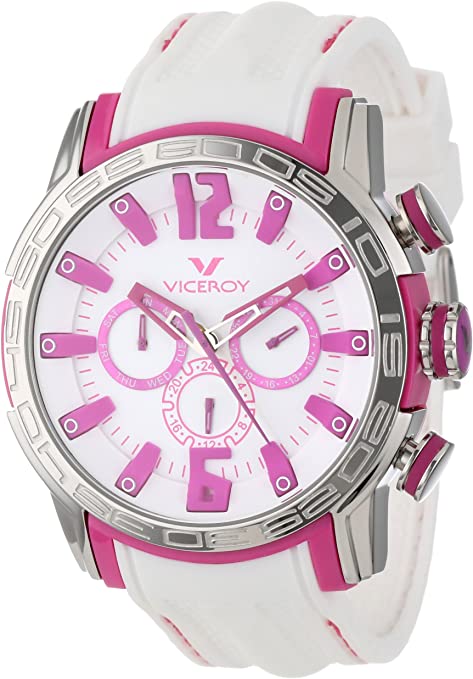 Viceroy Ladies Chronograph White Rubber Strap